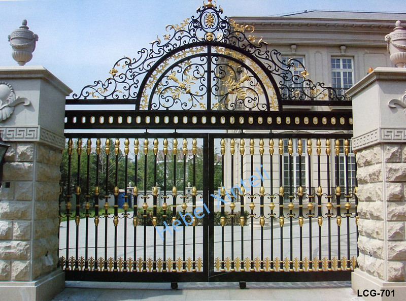 Wrought iron garden gate