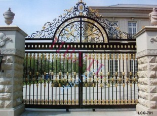 Wrought iron garden gate, Wrought iron garden gate