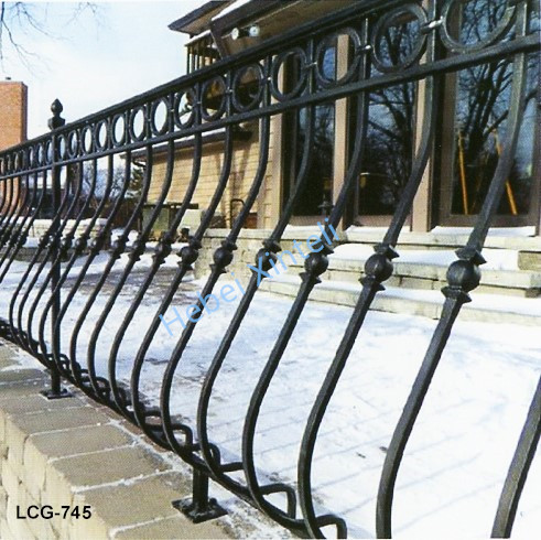 Ornamental iron fence1